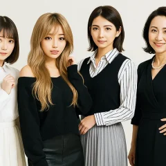 種類別のAV女優4人
