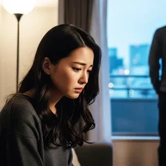 彼氏と悩むAV女優