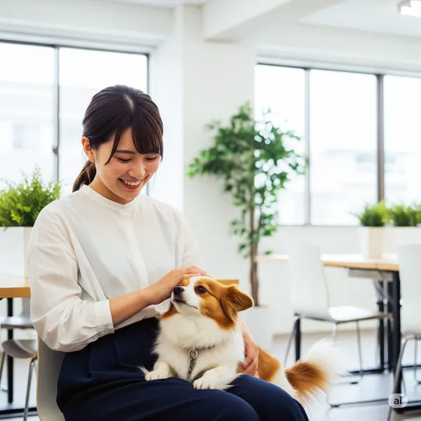 ペットを可愛がるAV女優のイメージ