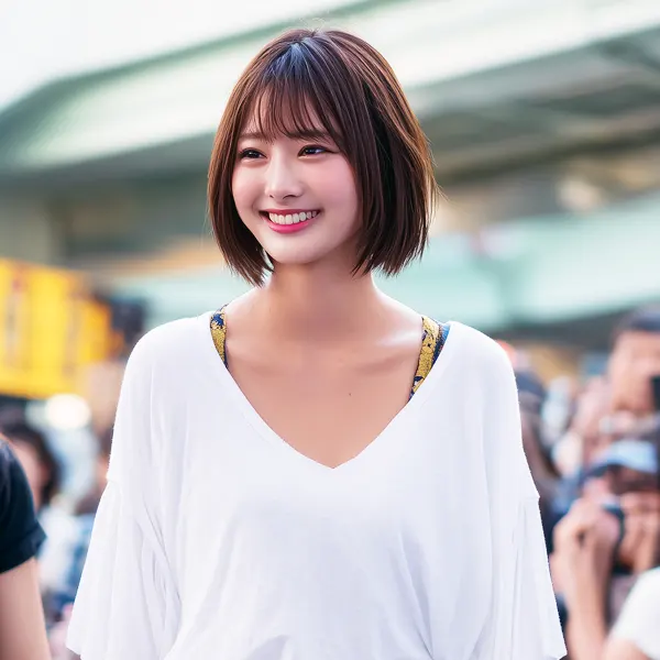 清楚系にイメチェンしたAV女優